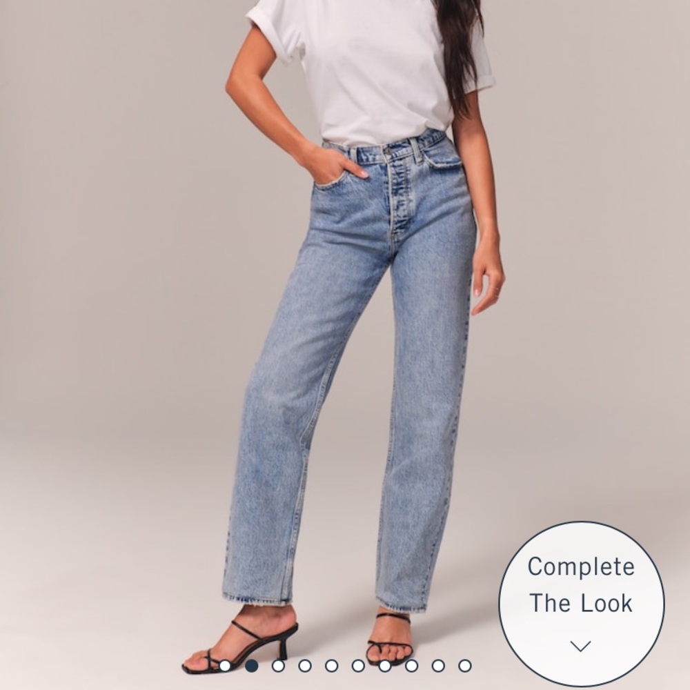 Abercrombie High Rise Dad Jean